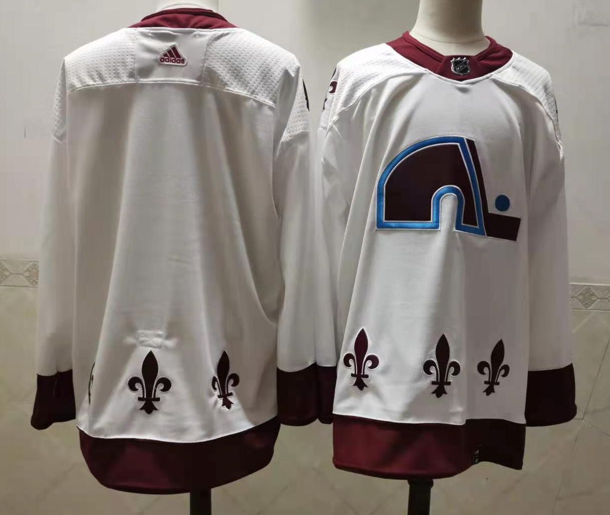 Cheap Men Colorado Avalanche Blank White Authentic Stitched 2020 Adidias NHL Jersey